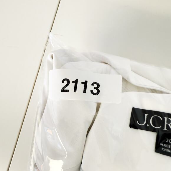 J.Crew Tuxedo Blazer Jacket in Drapey Viscose White - Plus Size 20 - Picture 12 of 12